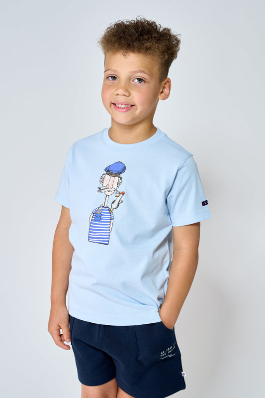 Camiseta marinero y gaviota unisex