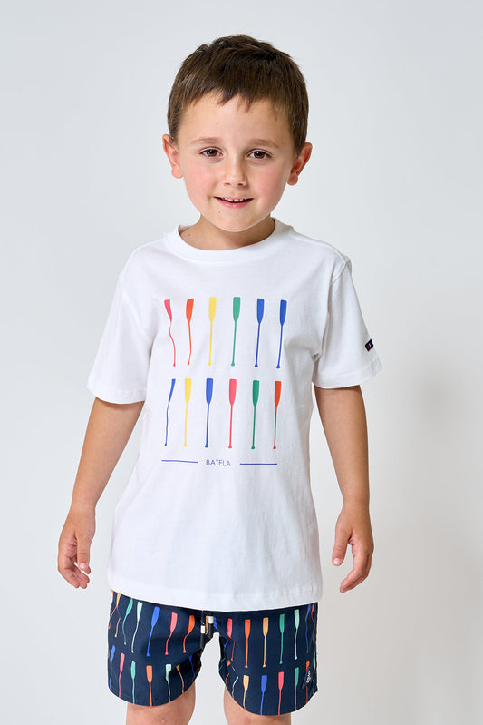 Children's T-shirt with oar print