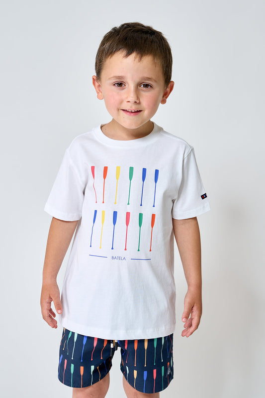 Children's T-shirt with oar print