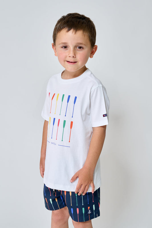 Children's T-shirt with oar print