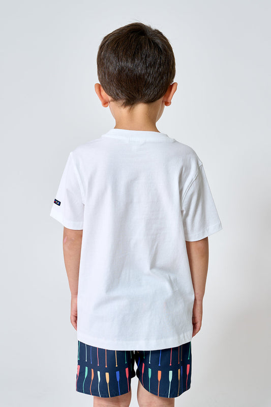 Children's T-shirt with oar print