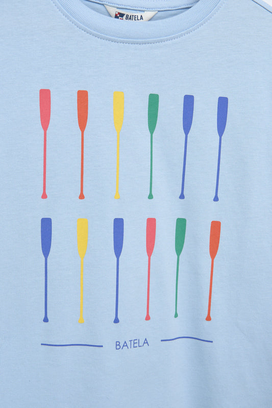 Children's T-shirt with oar print