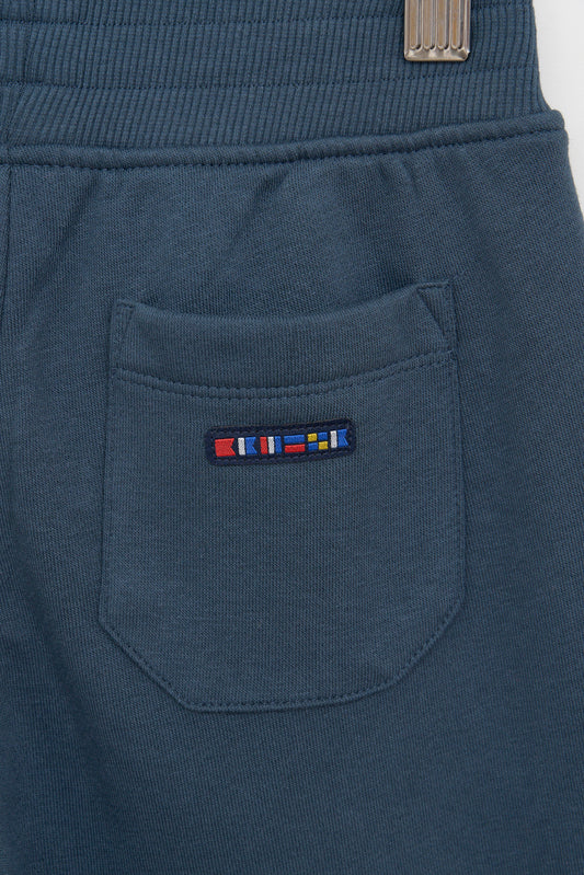 Pantalón de felpa para niños Azul oscuro