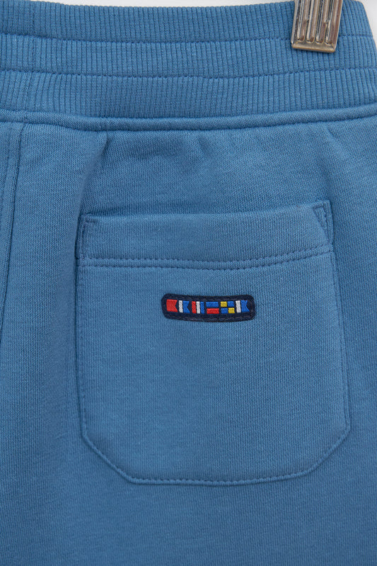 Pantalón de felpa para niños azul