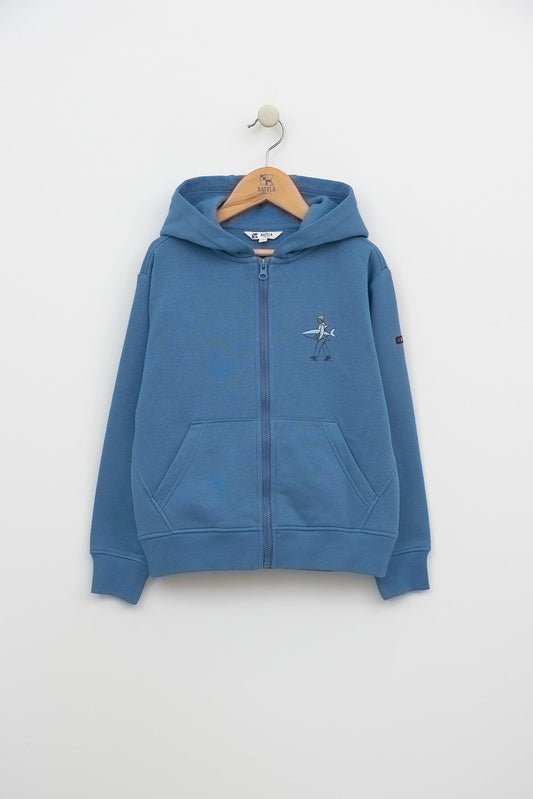 Sweat zippé à capuche avec détail de surf