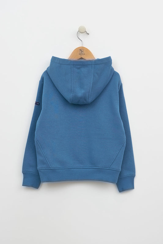 Sweat zippé à capuche avec détail de surf