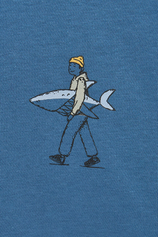 Sweat zippé à capuche avec détail de surf