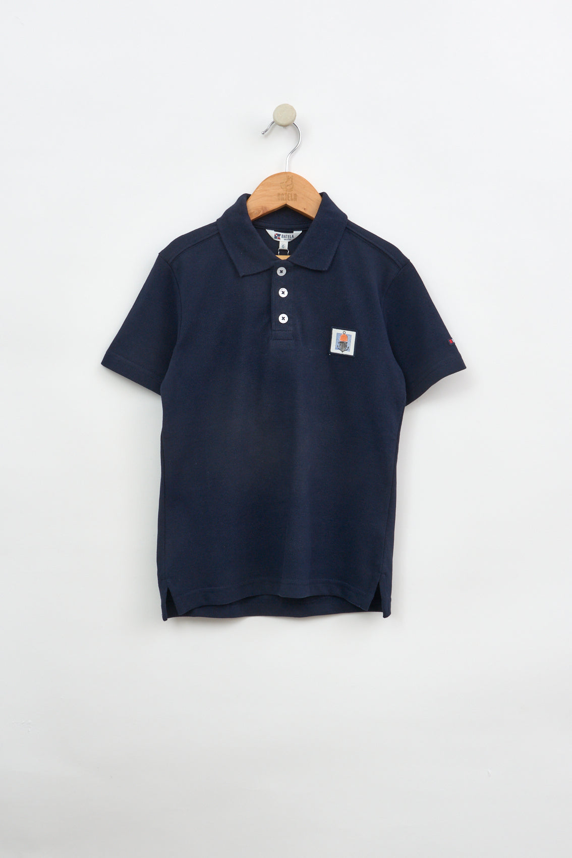 Polo de algodón piqué OEKO-TEX con parche marinero