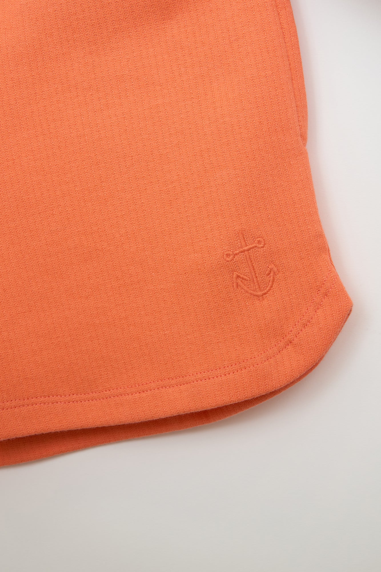 Short en molleton côtelé à cordon de serrage