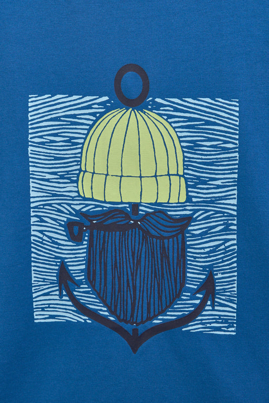 OEKO-TEX kotoizko kamiseta, Marinela serigrafiarekin