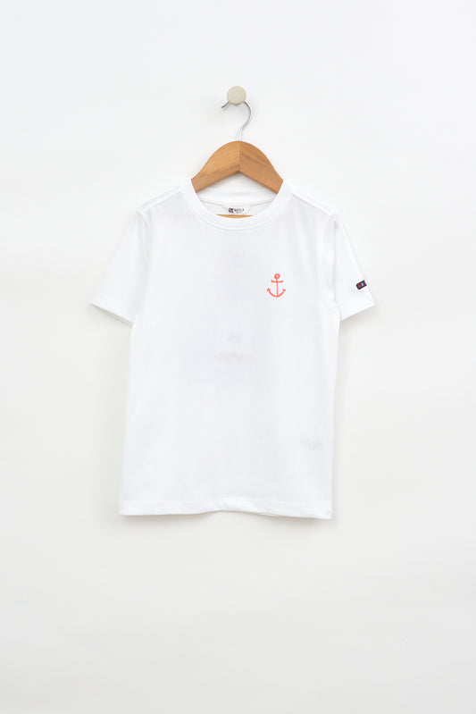 OEKO-TEX kotoizko kamiseta, Marinela eta Sirena serigrafiarekin