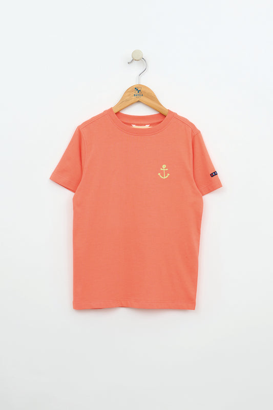 OEKO-TEX kotoizko kamiseta, Marinela eta Sirena serigrafiarekin