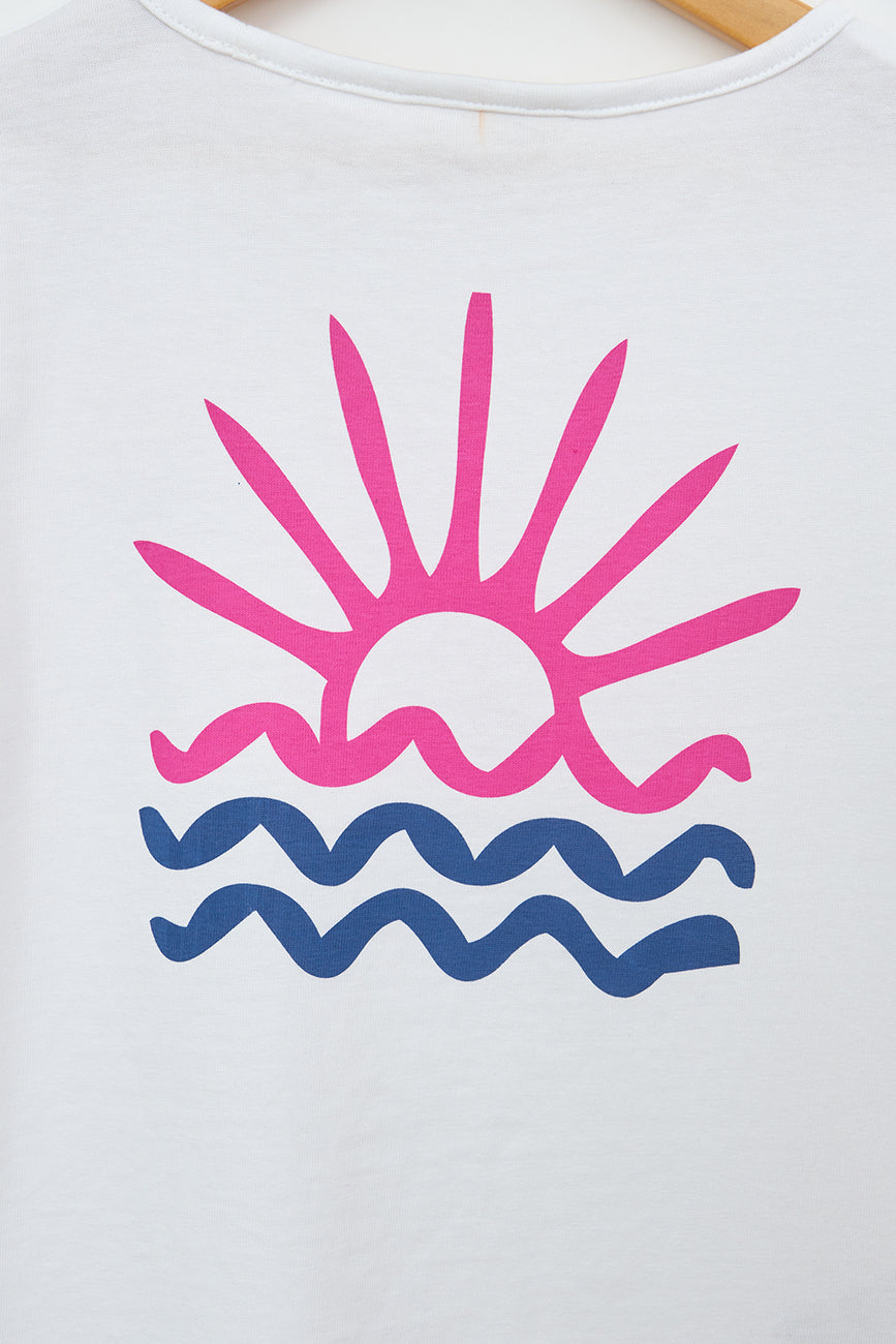 Camiseta con print de algodón OEKO-TEX