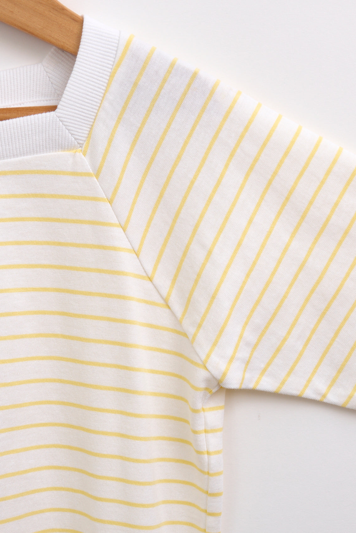 T-shirt marinière en coton avec col carré
