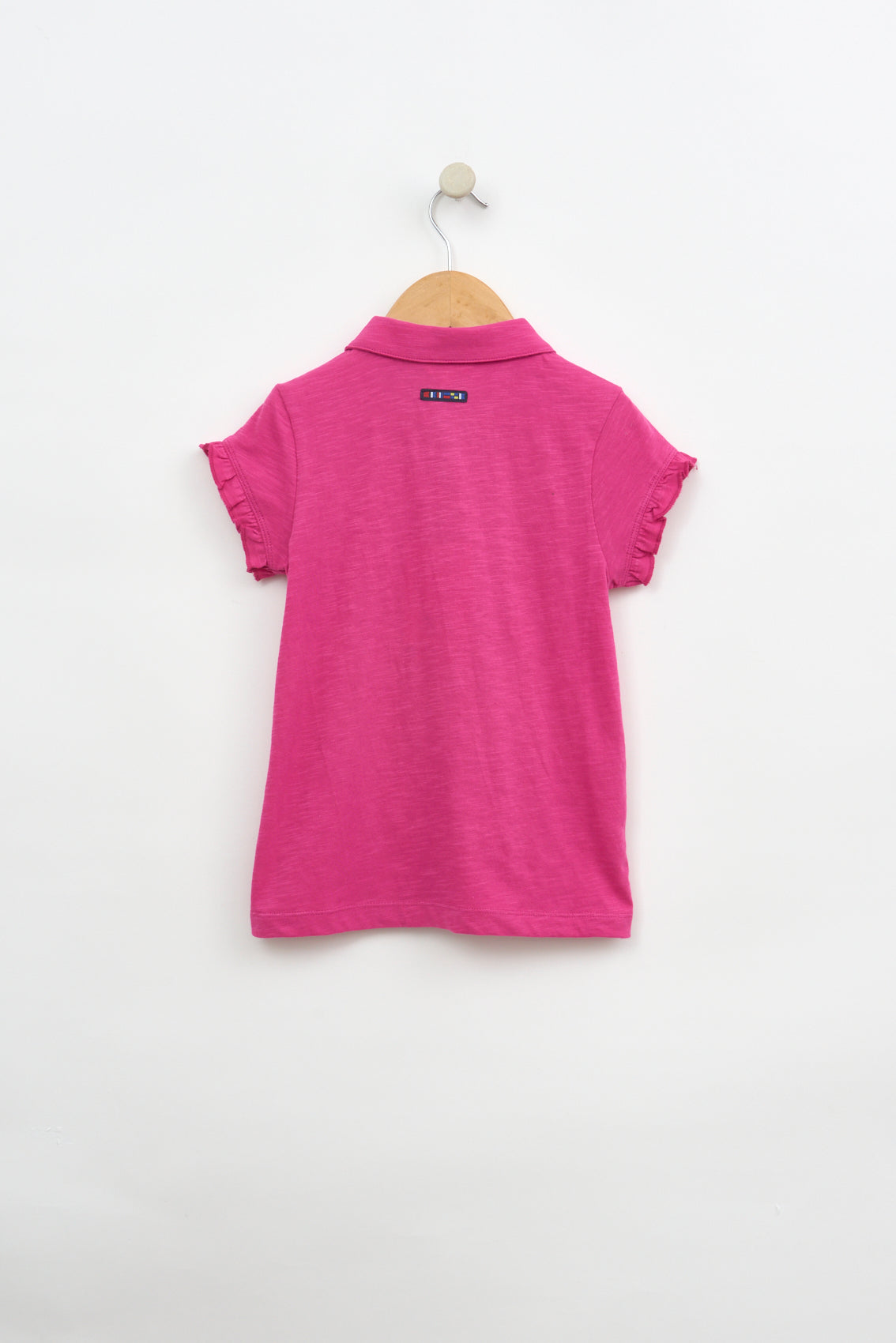 Polo volanté en coton flammé OEKO-TEX