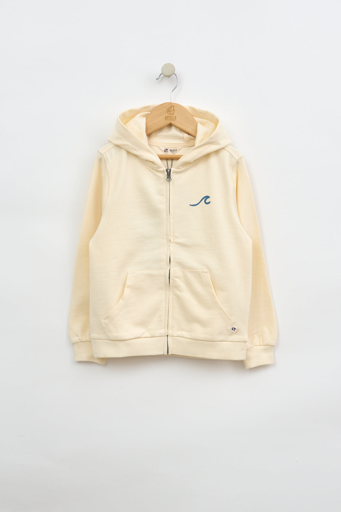 Sudadera con capucha en algodón Terry y print playero