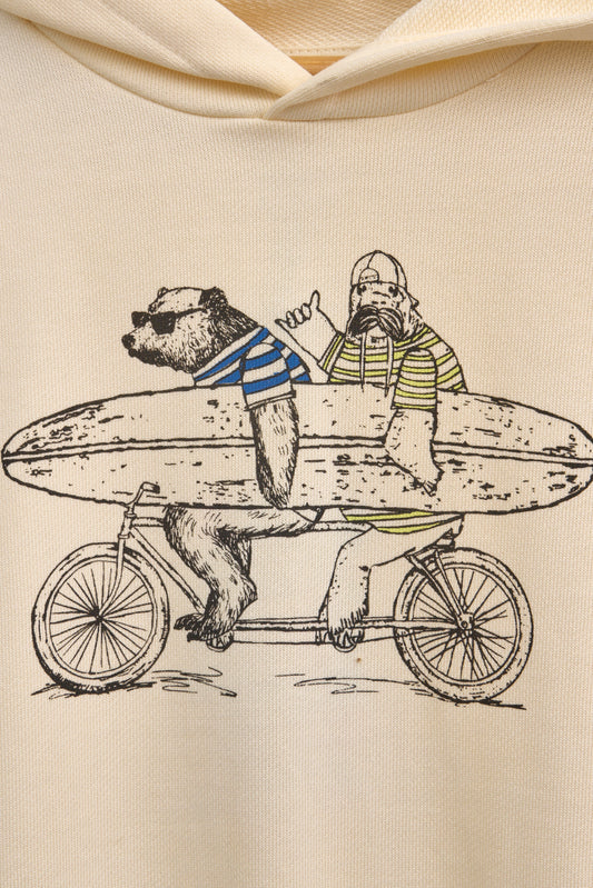 Terry kotoizko jertse txanoduna, kanguru-poltsikoarekin