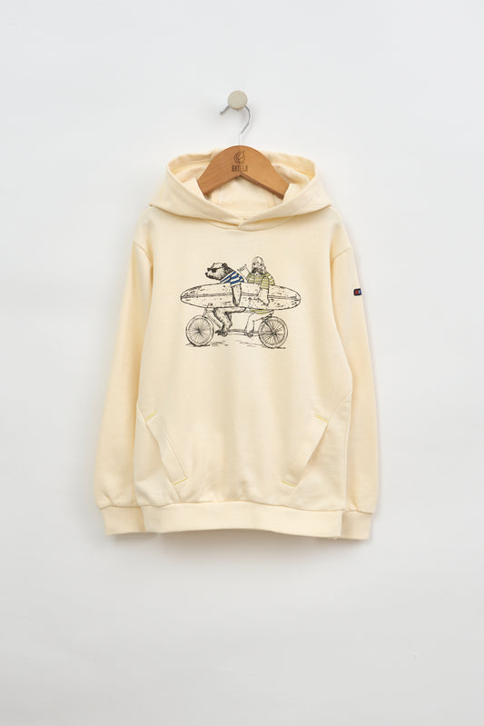 Terry kotoizko jertse txanoduna, kanguru-poltsikoarekin