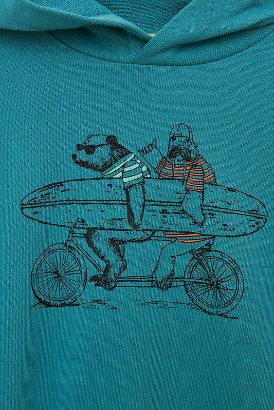 Terry kotoizko jertse txanoduna, kanguru-poltsikoarekin