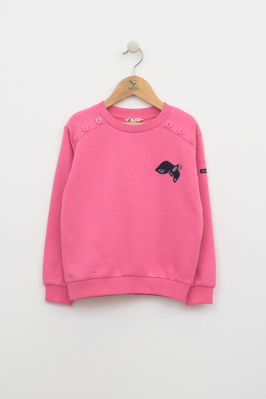 Sweat avec patch brodé d’oiseau