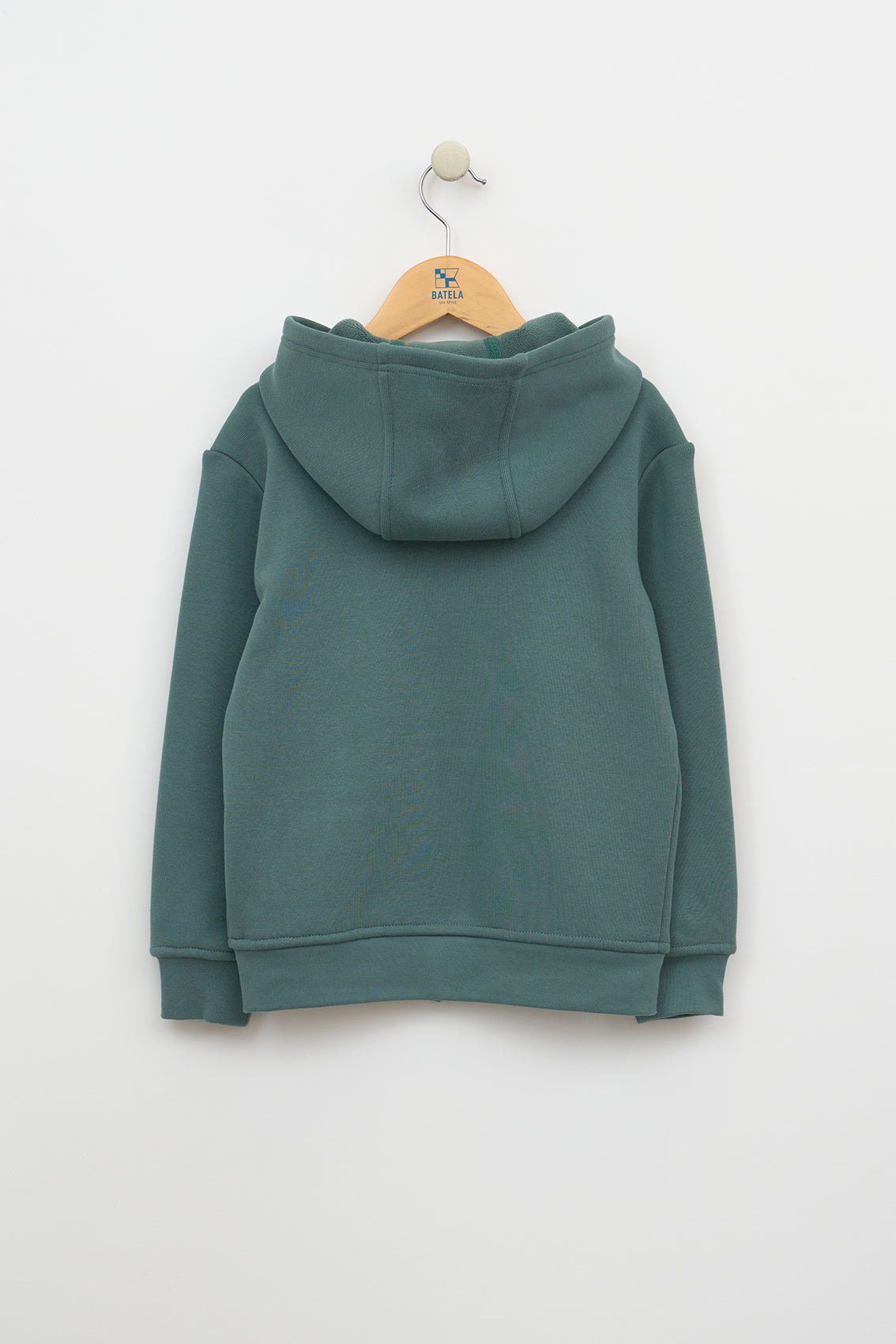 Hooded zip-up fleece jacket