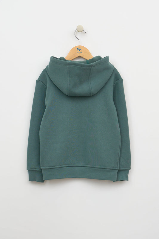 Veste en molleton à capuche et fermeture éclair
