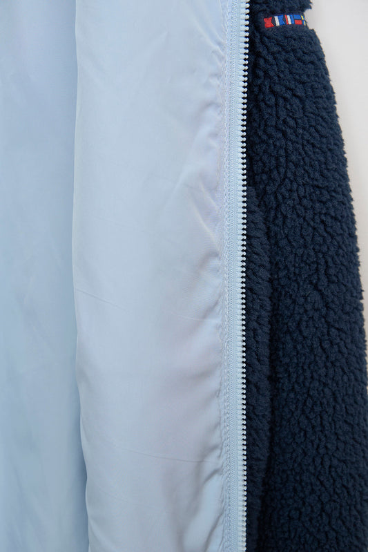 Veste effet mouton avec poche contrastante