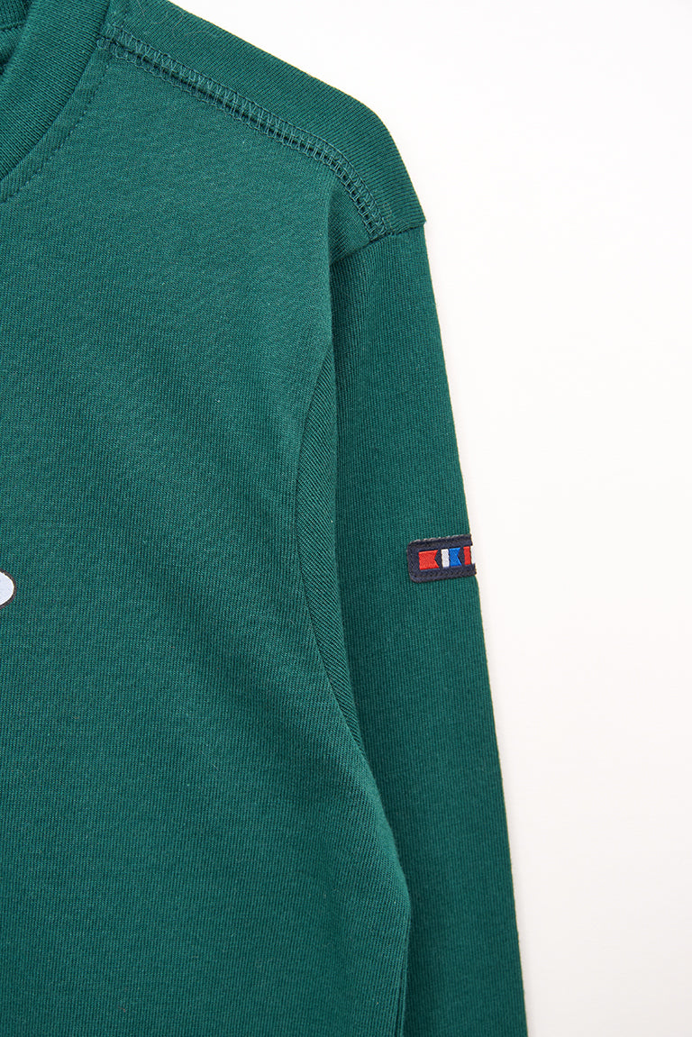 T-shirt en coton, manches longues, requin