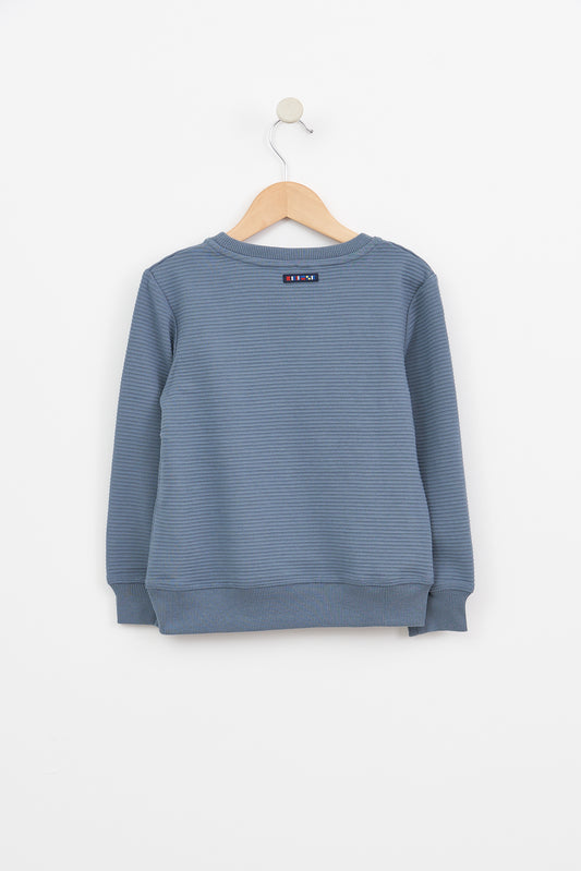 Terry sweatshirt for boys with anchor