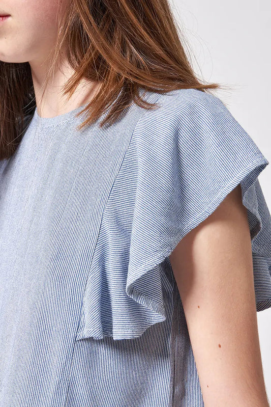 Kamiseta edo blusa arin marraduna, % 100 biskosa