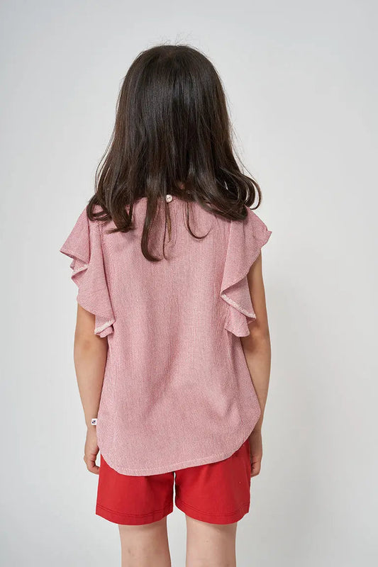 Kamiseta edo blusa arin marraduna, % 100 biskosa