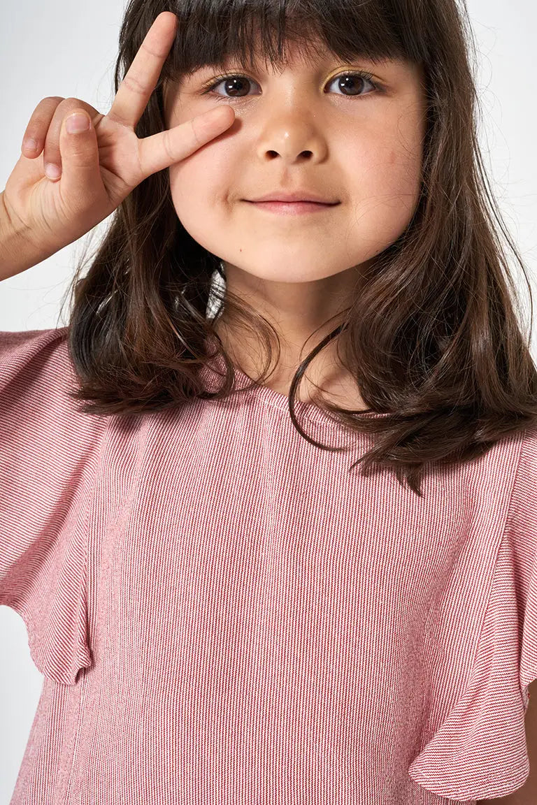Kamiseta edo blusa arin marraduna, % 100 biskosa