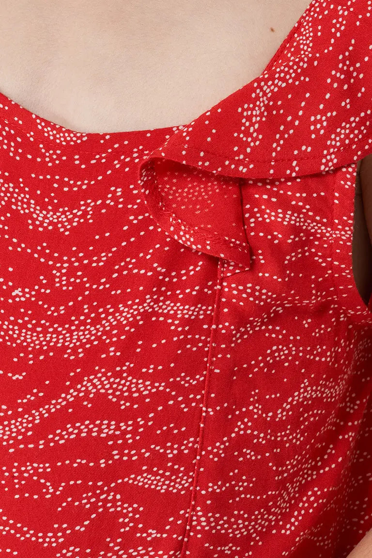 Robe imprimée pour fille, confectionnée en viscose 100%