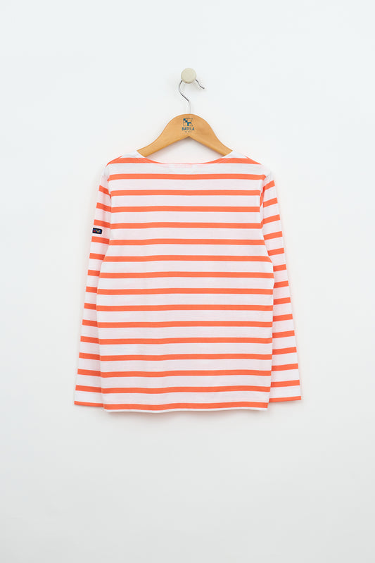 Camiseta marsellesa a rayas de algodón manga larga unisex