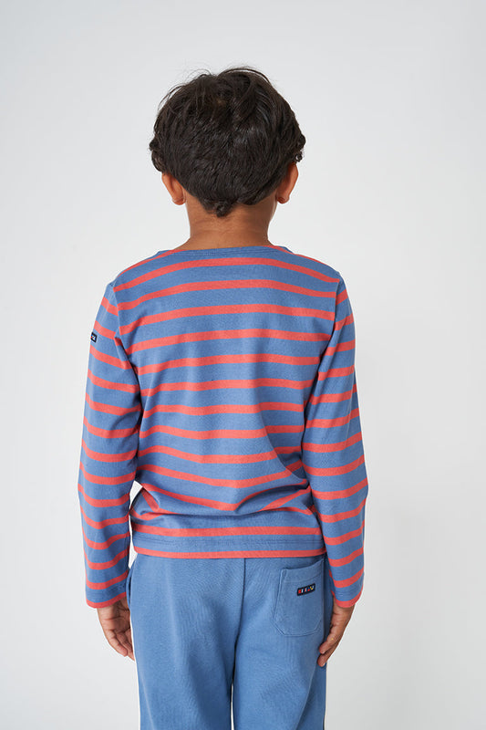 Long-sleeved cotton striped Marseillaise T-shirt (OUTLET) SS25