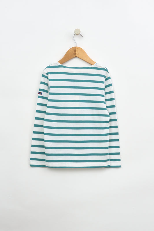 Camiseta marsellesa a rayas de algodón manga larga unisex