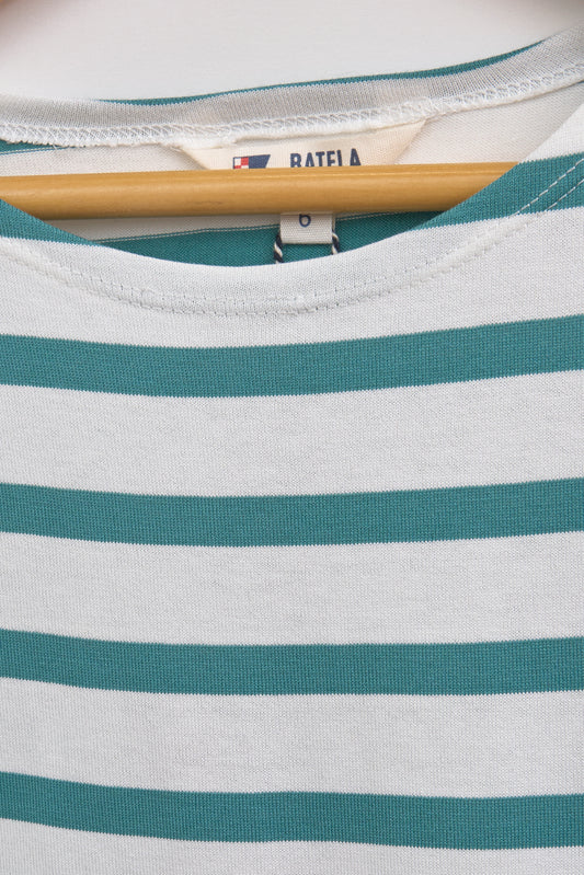 Camiseta marsellesa a rayas de algodón manga larga unisex
