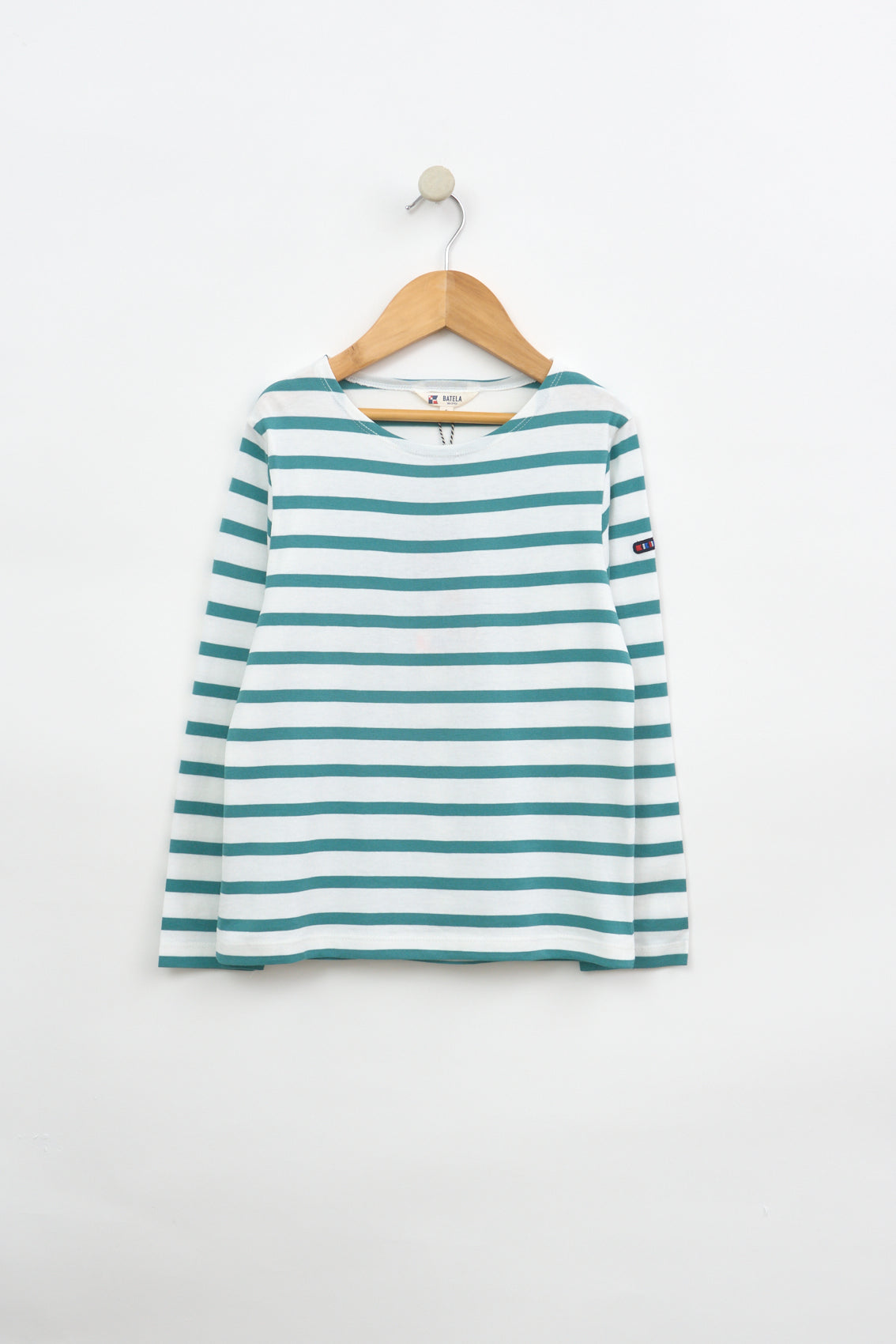 T-shirt ou marinière à rayures en coton, manches longues