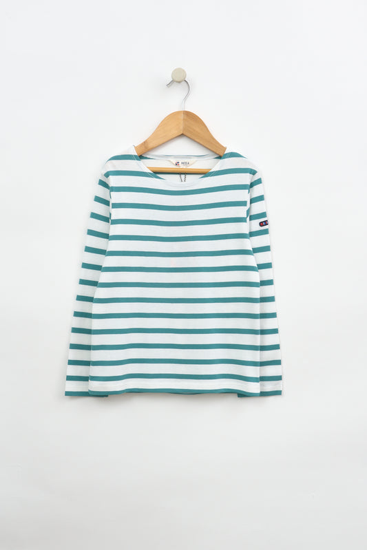 Camiseta marsellesa a rayas de algodón manga larga unisex