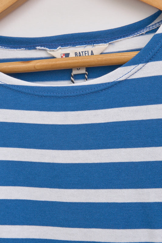 Camiseta marsellesa a rayas de algodón manga larga unisex