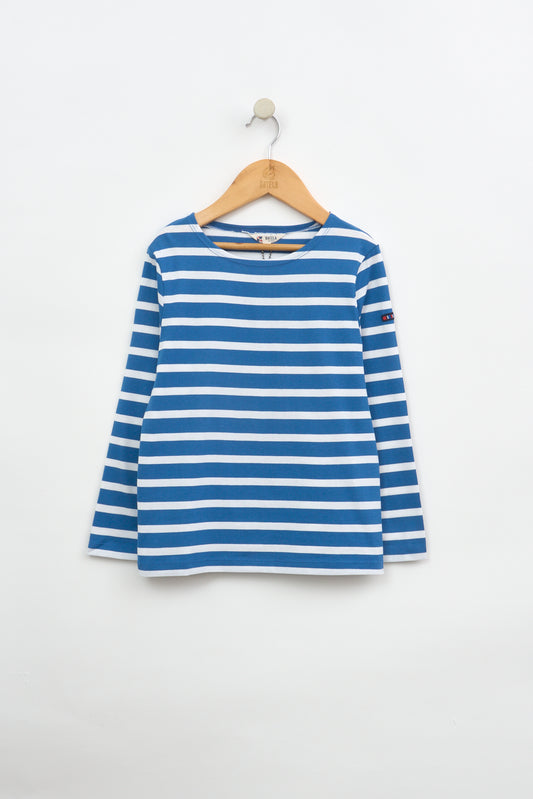 Camiseta marsellesa a rayas de algodón manga larga unisex