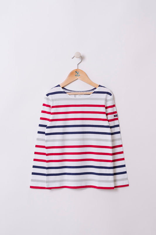Long-sleeved striped cotton Marseillaise T-shirt - N2206 OUTLET