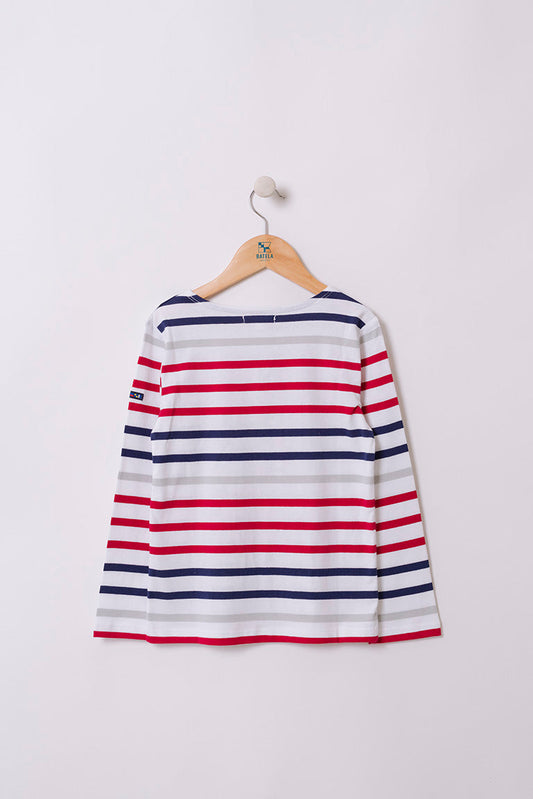 Long-sleeved striped cotton Marseillaise T-shirt - N2206 OUTLET