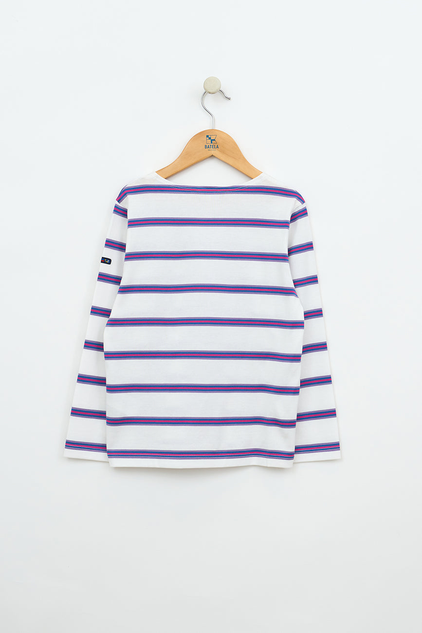 T-shirt ou marinière à rayures en coton, manches longues