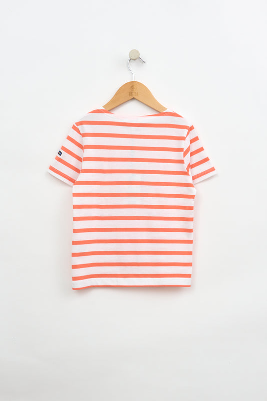 Camiseta marsellesa a rayas de algodón unisex