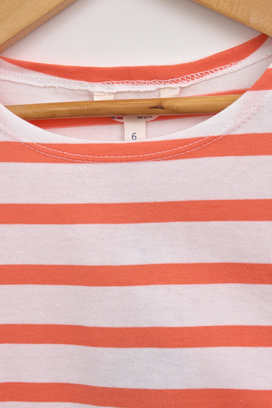 Camiseta marsellesa a rayas de algodón unisex