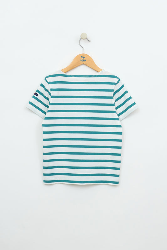 Camiseta marsellesa a rayas de algodón unisex