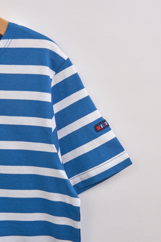 Camiseta marsellesa a rayas de algodón unisex