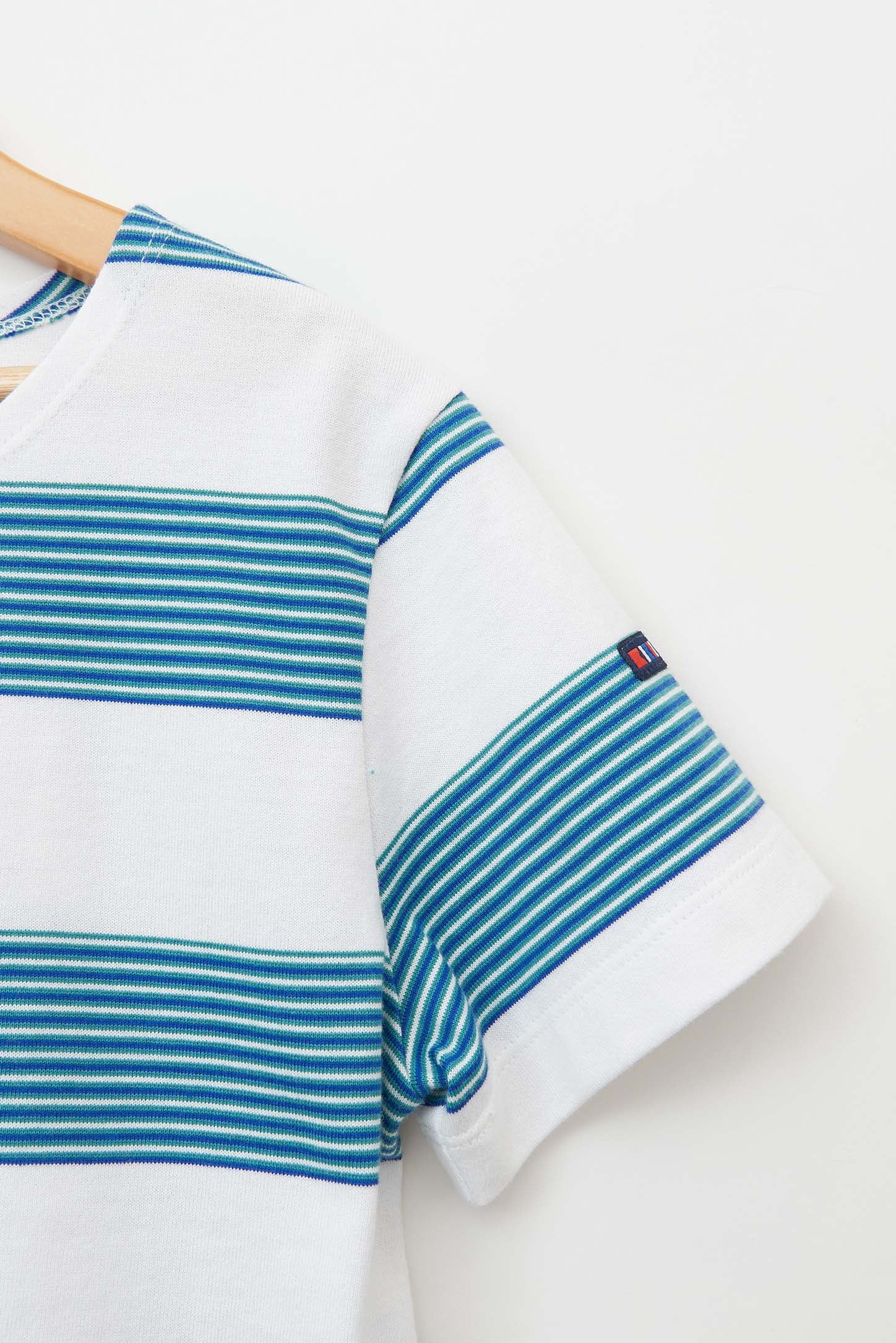 Marseille striped cotton short-sleeved T-shirt (OUTLET) SS25