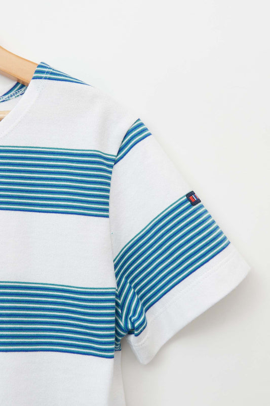Marseille striped cotton short-sleeved T-shirt (OUTLET) SS25